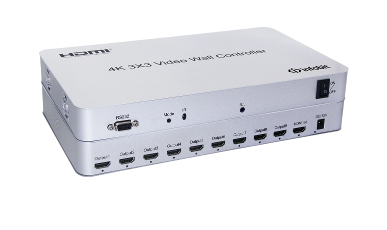 Контроллер видеостены Infobit iWall 109 4K30 HDMI 1x HDMI input, 9x HDMI outputs